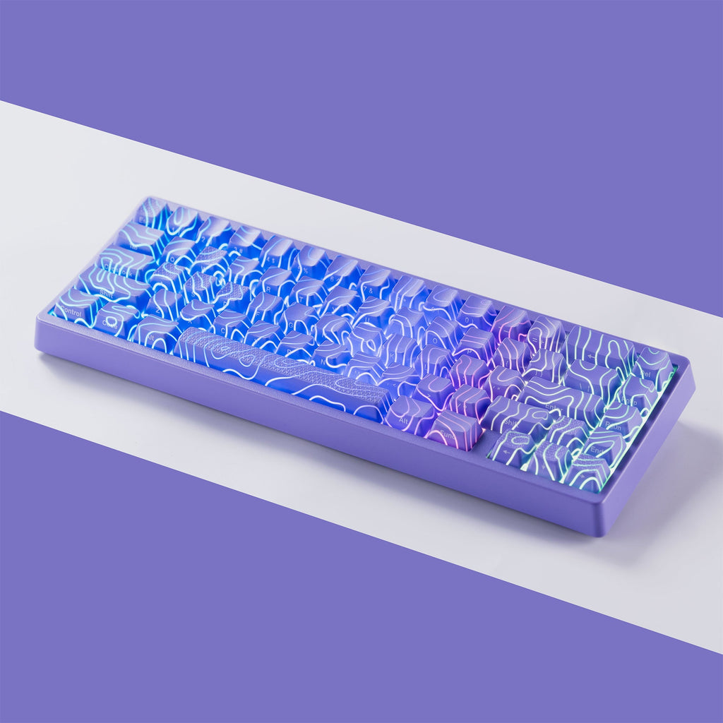 XVX M67 JadeStone Interstellar Black Tri-Mode RGB Lit Mechanical Keyboard (choose wired or wireless) (2 color options)