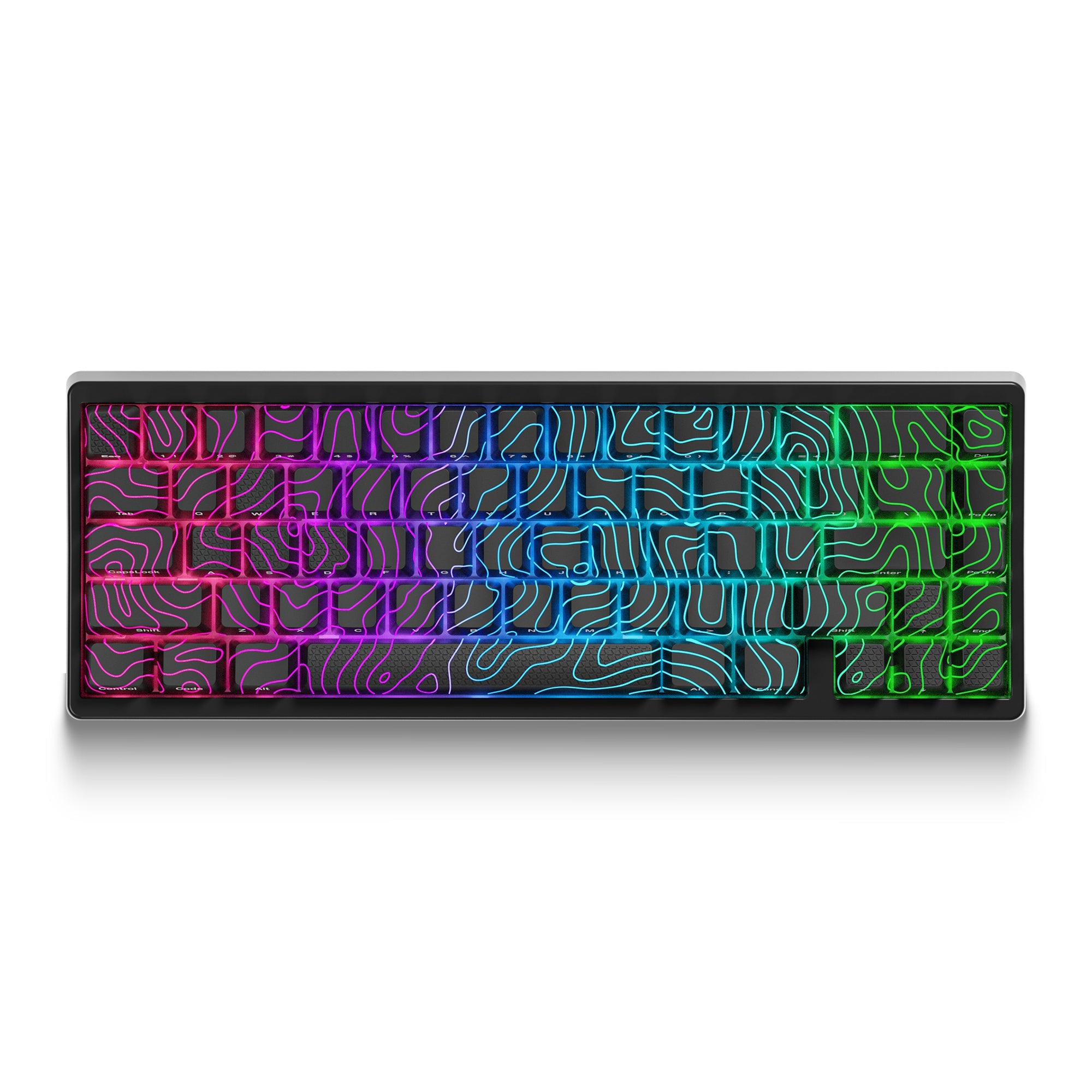 XVX M67 JadeStone Interstellar Black Tri-Mode RGB Lit Mechanical Keyboard (choose wired or wireless) (2 color options)