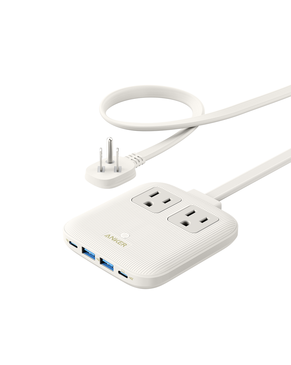 Anker - Eco-Friendly, Slim Wall Plug-In Nano Charging Power Strip Station w/ 2 USB-C + 2 USB-A charging ports w/ 67W power (3 color options)