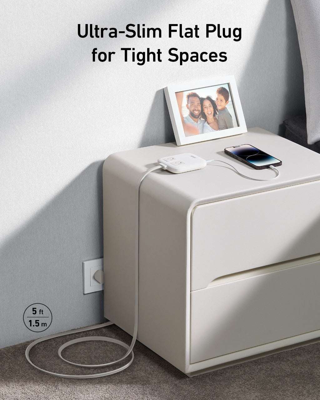 Anker - Eco-Friendly, Slim Wall Plug-In Nano Charging Power Strip Station w/ 2 USB-C + 2 USB-A charging ports w/ 67W power (3 color options)