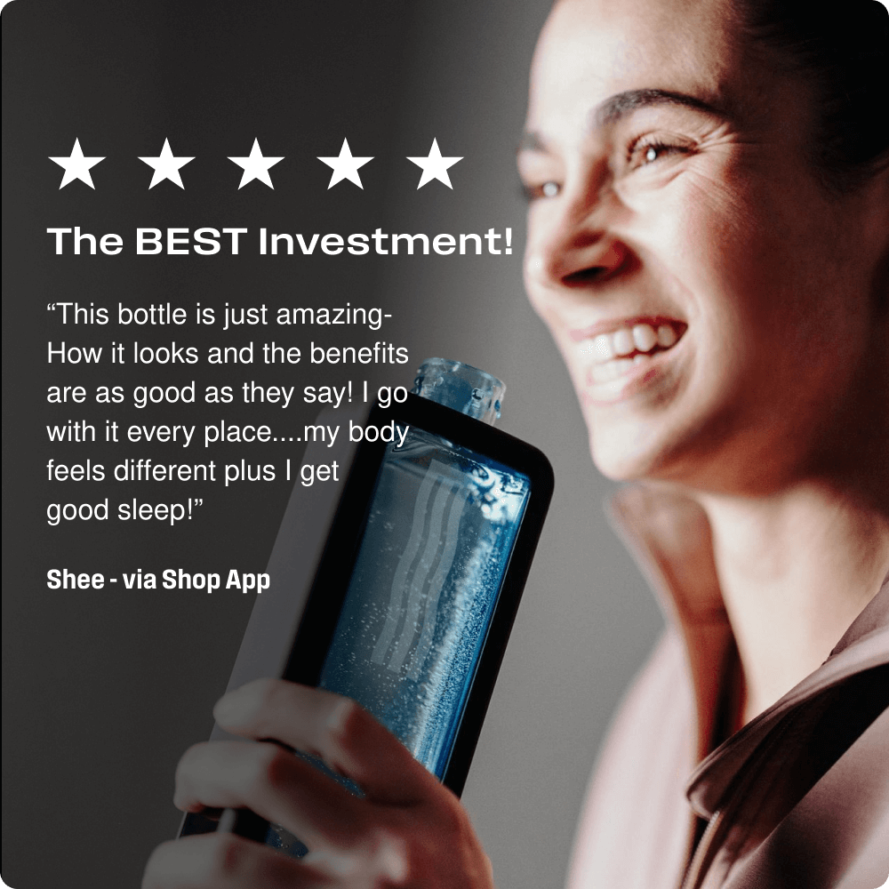 ECHO - Flask - Smart Hydration Water Bottle w/ Consumption tracking and 8ppm Hydrogen Delivery for Superior Health